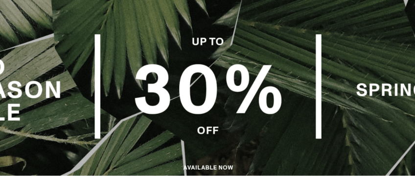 Mid Season Sale - Up To 30% Off